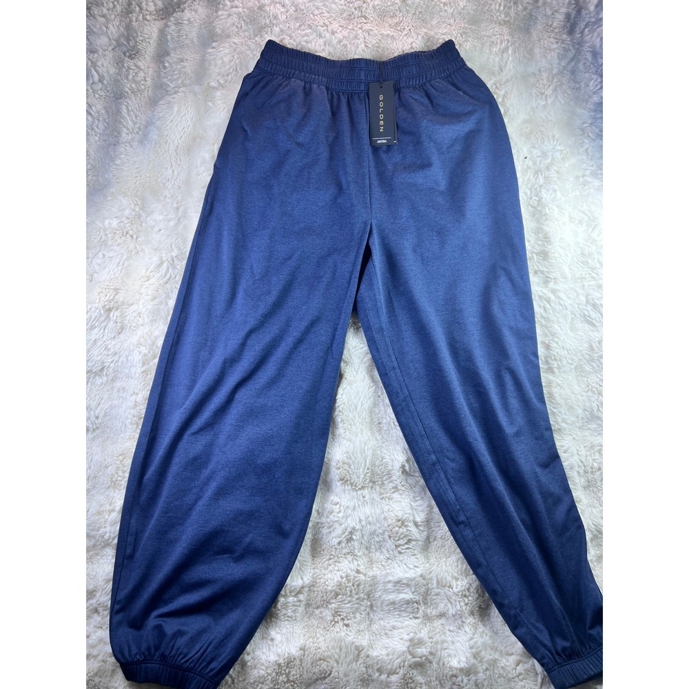 Aritzia Golden Joggers Navy Blue Heathered Sweatpants Small NWT. A29